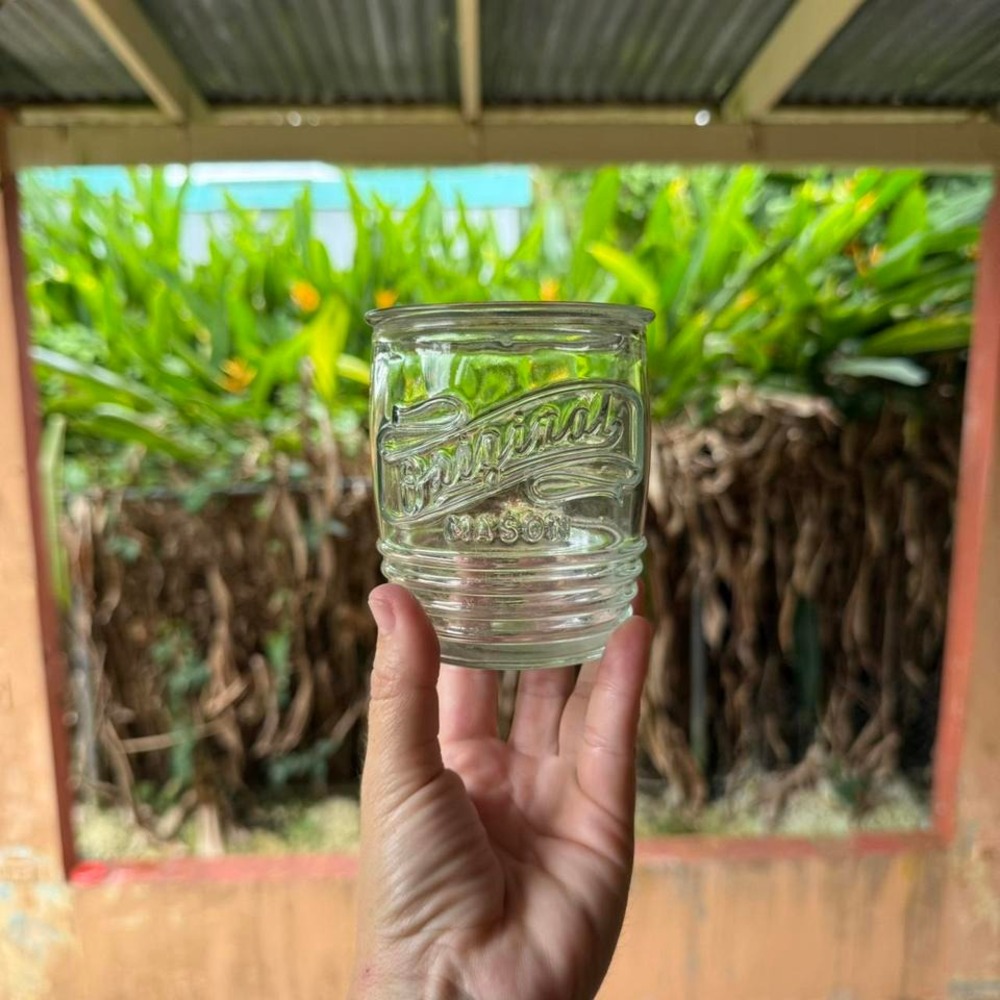 [REPLACEMENT] Original Mason Glass Cup 4"‎ Clear Vintage Style Drinkware